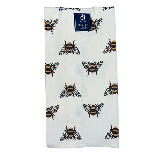 3/$25 🍄 Bumblebee Kitchen Towel 100% Cotton NWT - Picture 1 of 6